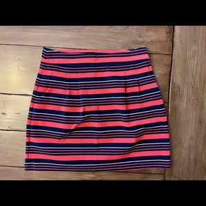 Banana Republic Factory red white blue knit skirt